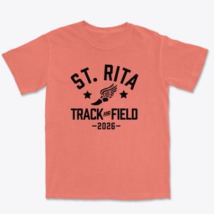 St Rita Parish Track and Field Premium Heavyweight T-shirt