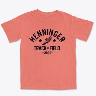 Henninger High School Track and Field Premium Heavyweight T-shirt