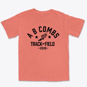 A B Combs Elementary School Track and Field Premium Heavyweight T-shirt