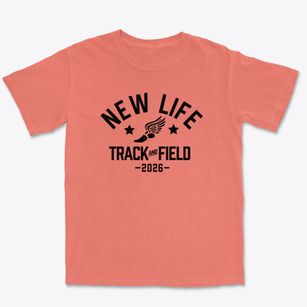 New Life Academy Track and Field Premium Heavyweight T-shirt