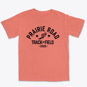 Prairie Road Elementary School Track and Field Premium Heavyweight T-shirt