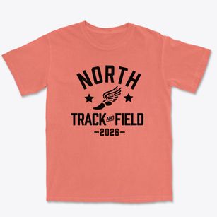 North High School Track and Field Premium Heavyweight T-shirt