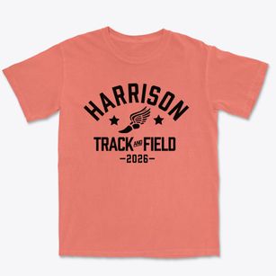 Harrison Elementary School Track and Field Premium Heavyweight T-shirt