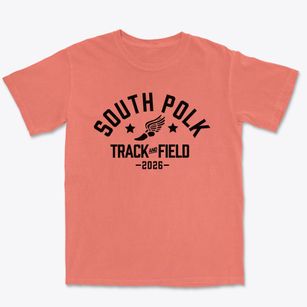 South Polk Elementary School Track and Field Premium Heavyweight T-shirt