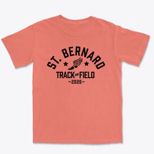 Saint Bernard School Track and Field Premium Heavyweight T-shirt