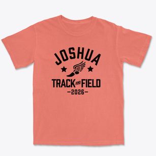 Joshua Christian School Track and Field Premium Heavyweight T-shirt