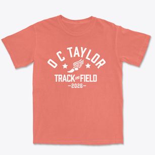 O C Taylor Elementary School Track and Field Premium Heavyweight T-shirt