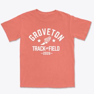 Groveton High School Track and Field Premium Heavyweight T-shirt
