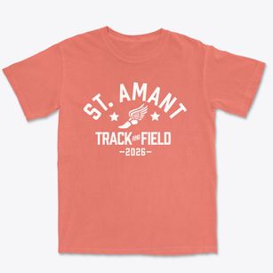 Saint Amant Middle School Track and Field Premium Heavyweight T-shirt