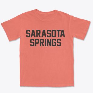 Sarasota Springs Florida Classic Block Premium Heavyweight T-shirt