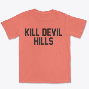 Kill Devil Hills North Carolina Classic Block Premium Heavyweight T-shirt