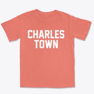 Charles Town West Virginia Classic Block Premium Heavyweight T-shirt