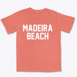 Madeira Beach Florida Classic Block Premium Heavyweight T-shirt