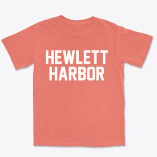 Hewlett Harbor New York Classic Block Premium Heavyweight T-shirt