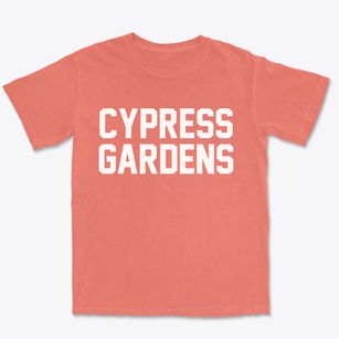 Cypress Gardens Florida Classic Block Premium Heavyweight T-shirt
