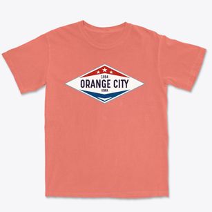 Orange City Iowa Diamond Star Premium Heavyweight T-shirt