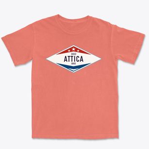 Attica Ohio Diamond Star Premium Heavyweight T-shirt