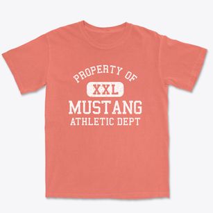 Mustang Texas Athletic Dept Premium Heavyweight T-shirt