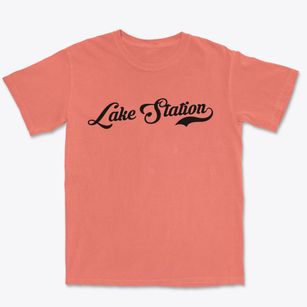 Lake Station Indiana Vintage Team Premium Heavyweight T-shirt