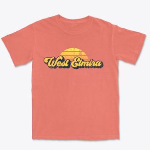 West Elmira New York Sublime Sunset Premium Heavyweight T-shirt