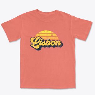 Lisbon Maine Sublime Sunset Premium Heavyweight T-shirt