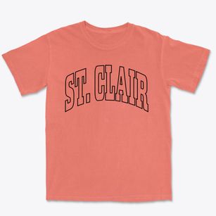 St. Clair Missouri Trendy Block Premium Heavyweight T-shirt
