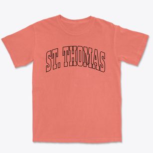St. Thomas North Dakota Trendy Block Premium Heavyweight T-shirt