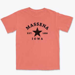 Massena Iowa Star Premium Heavyweight T-shirt