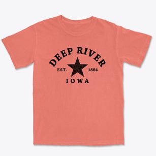 Deep River Iowa Star Premium Heavyweight T-shirt
