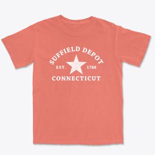 Suffield Depot Connecticut Star Premium Heavyweight T-shirt