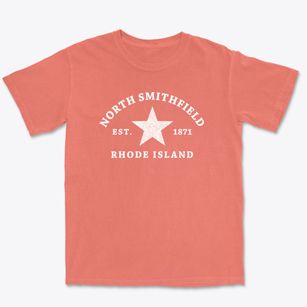 North Smithfield Rhode Island Star Premium Heavyweight T-shirt