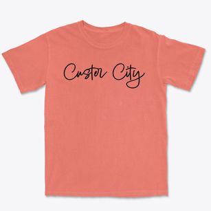 Custer City Oklahoma Freestyle Premium Heavyweight T-shirt