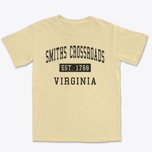 Smiths Crossroads Virginia Classic Established Premium Heavyweight T-shirt