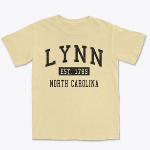 Lynn North Carolina Classic Established Premium Heavyweight T-shirt