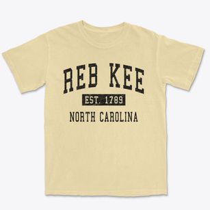Reb Kee North Carolina Classic Established Premium Heavyweight T-shirt