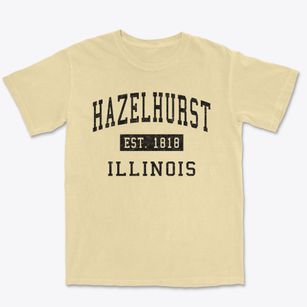 Hazelhurst Illinois Classic Established Premium Heavyweight T-shirt