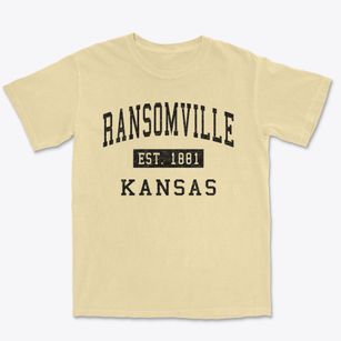 Ransomville Kansas Classic Established Premium Heavyweight T-shirt