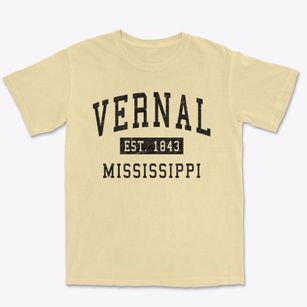 Vernal Mississippi Classic Established Premium Heavyweight T-shirt