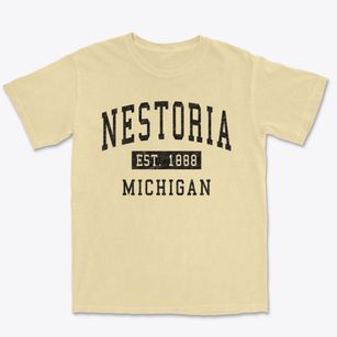 Nestoria Michigan Classic Established Premium Heavyweight T-shirt