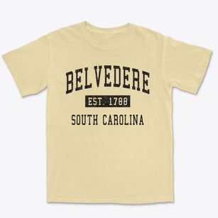 Belvedere South Carolina Classic Established Premium Heavyweight T-shirt