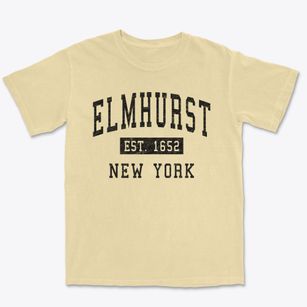 Elmhurst New York Classic Established Premium Heavyweight T-shirt