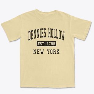 Dennies Hollow New York Classic Established Premium Heavyweight T-shirt