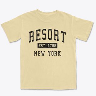 Resort New York Classic Established Premium Heavyweight T-shirt