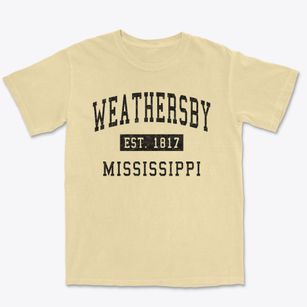 Weathersby Mississippi Classic Established Premium Heavyweight T-shirt