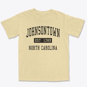 Johnsontown North Carolina Classic Established Premium Heavyweight T-shirt
