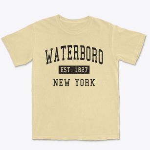 Waterboro New York Classic Established Premium Heavyweight T-shirt