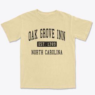 Oak Grove Inn North Carolina Classic Established Premium Heavyweight T-shirt
