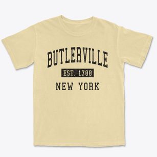 Butlerville New York Classic Established Premium Heavyweight T-shirt