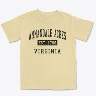 Annandale Acres Virginia Classic Established Premium Heavyweight T-shirt
