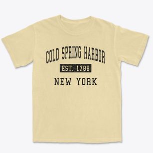 Cold Spring Harbor New York Classic Established Premium Heavyweight T-shirt